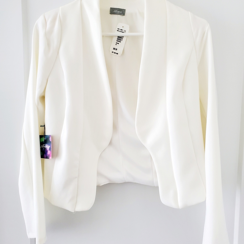 White Blazer Elegant Suit Jacket